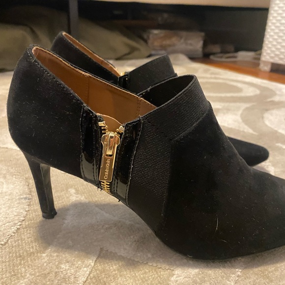 Calvin Klein Suede Low Heel Bootie - Picture 6 of 10